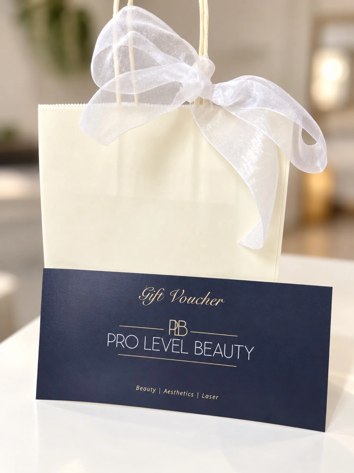 A client relaxing before a facial at Pro Level Beauty
