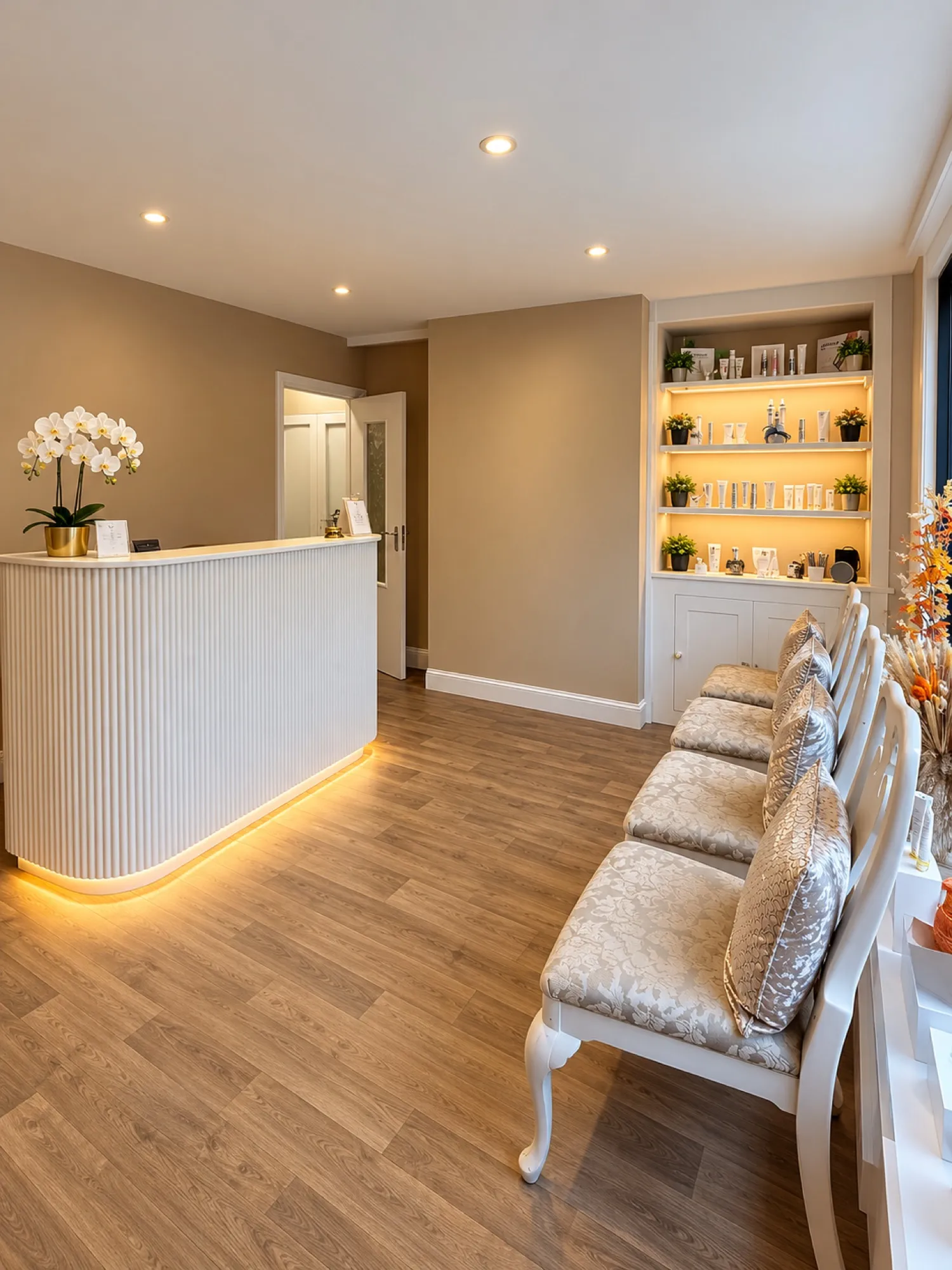 Karen treating a client at Pro Level Beauty